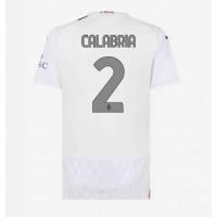 Fotbalové Dres AC Milan Davide Calabria #2 Dámské Venkovní 2023-24 Krátký Rukáv